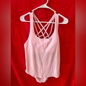 lululemon athletica Light Pink Strappy Back Tank Top
